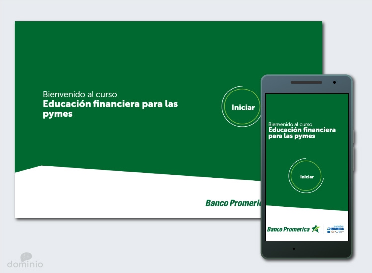 Pantallazo curso Banco Promerica El Salvador Dominio Estudio